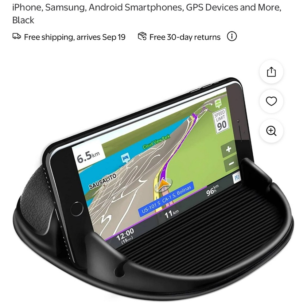2 Loncaster Silicone Car Dashboard Mount for Smartphones and chargers. BNIB